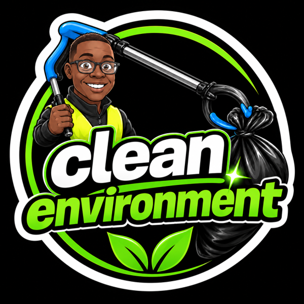 Clean environment character fresh sticker